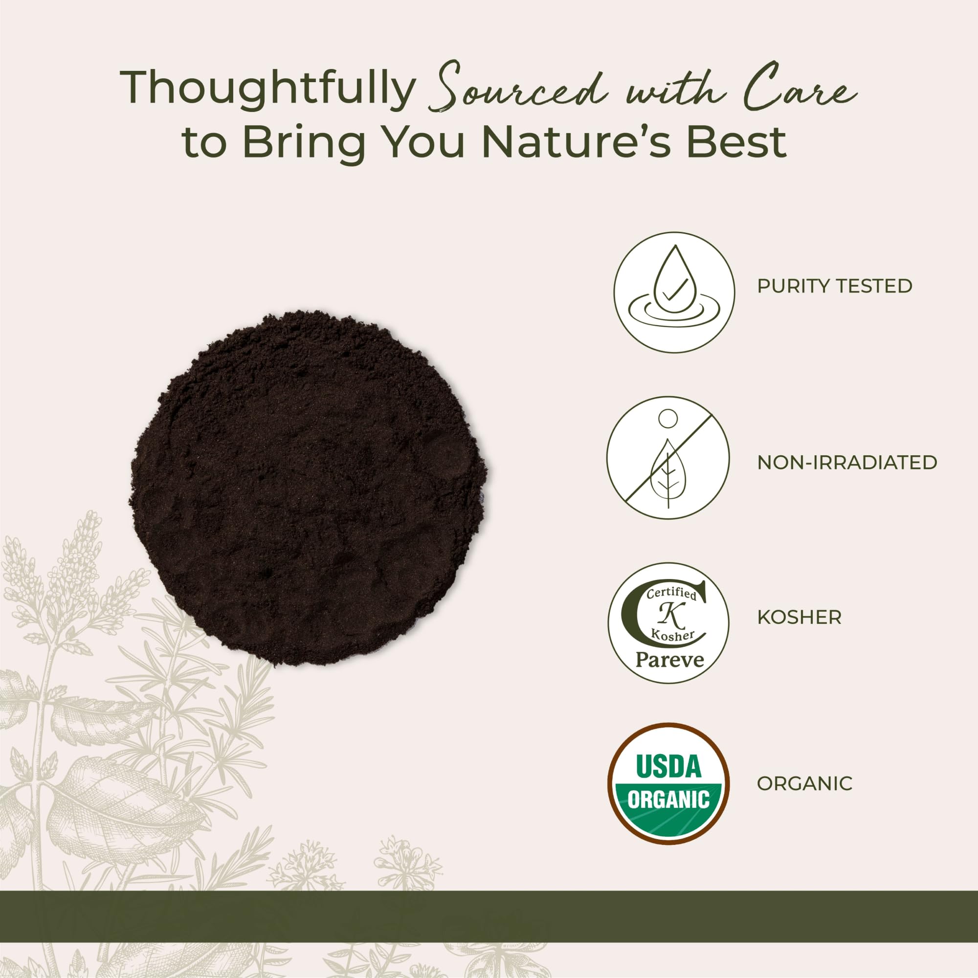Starwest Botanicals Organic Black Walnut Hull Powder - Finely Ground, Use for Tea & Baking, Certified Kosher, Non-GMO - 4 oz Pouch