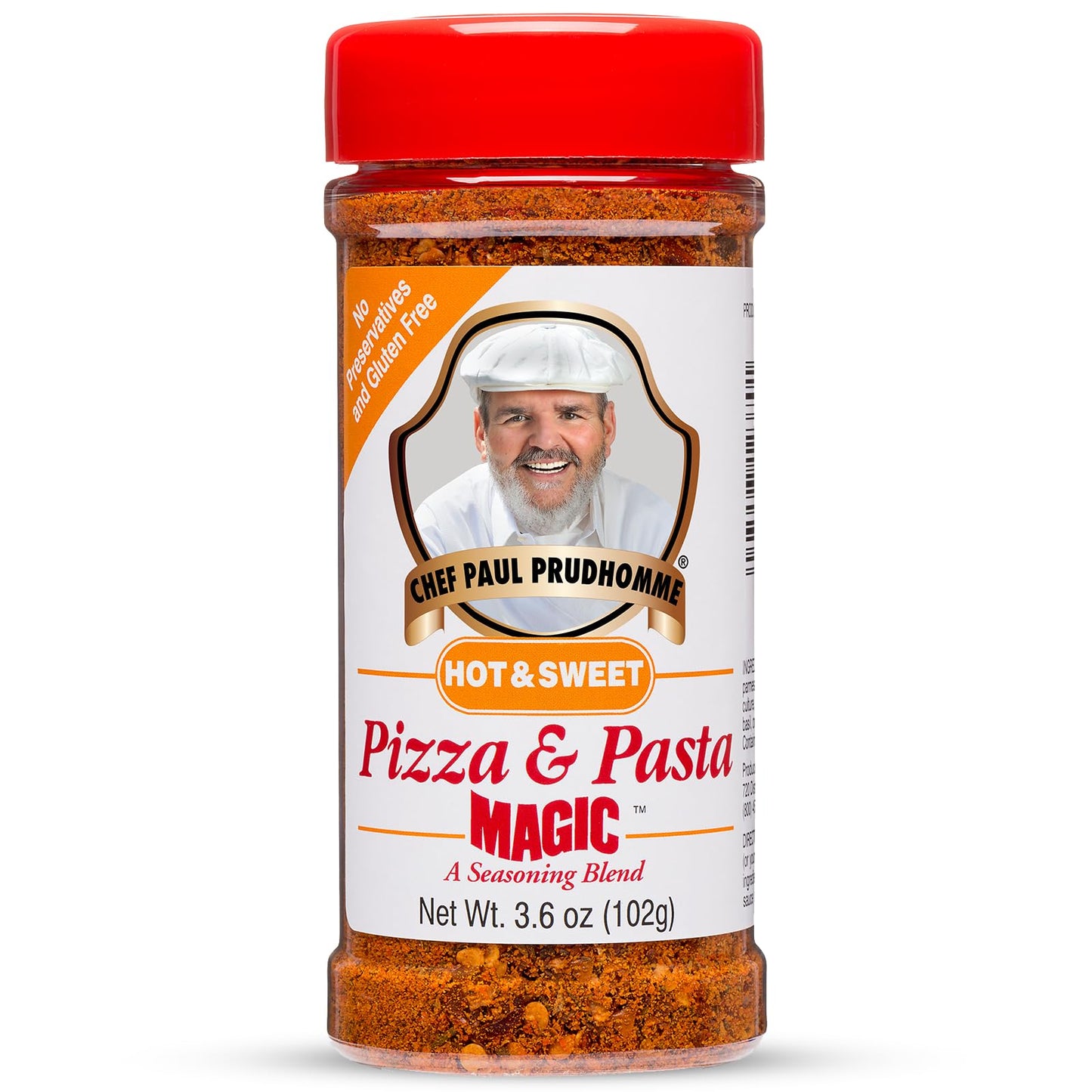 Chef Paul Magic Seasoning Blends Pizza & Pasta Magic Hot & Sweet | Italian Seasoning | Parmesan Cheese & Herbs Blend | No Added Salt & Preservatives |