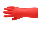 Rubber Cleaning Gloves Kitchen Dishwashing Glove 3-Pair,Waterproof Reuseable, Made in Korea (Large)