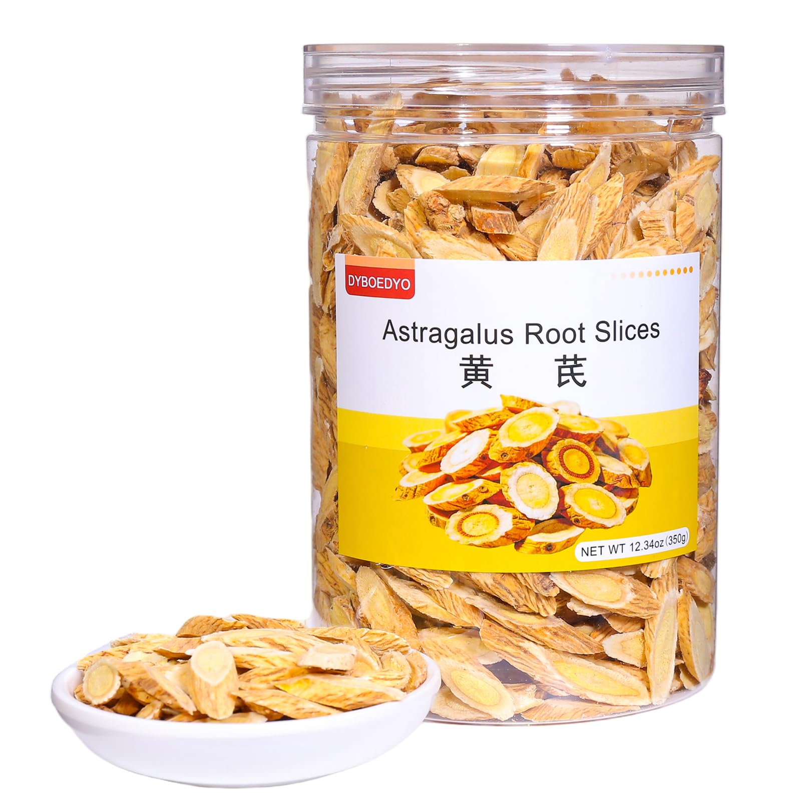 DYBOEDYO Astragalus Root Tea Slices 12.34oz(350g), Large Radix Astragalus Sliced Tea Huangqi,?? ??? ??