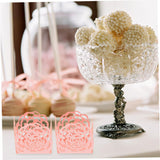 Luxshiny 100pcs Hollow Rose Chocolate Wrappers Attractive Candy Packaging for Parties Weddings and Desserts Easy to Use Compact Design for Chocolate