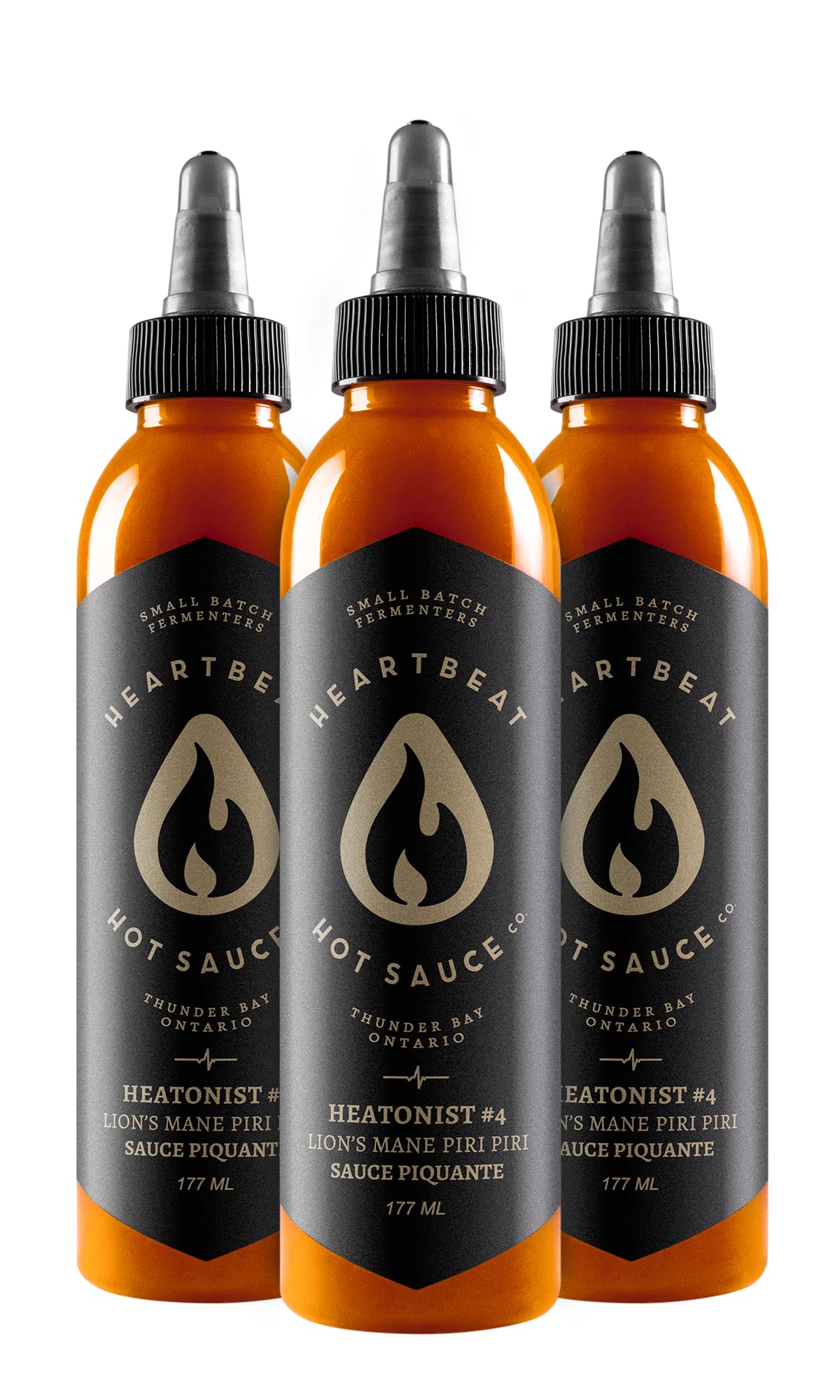 Heartbeat Hot Sauce Co. | Lion's Mane Piri Piri, 6 oz. 3 pack