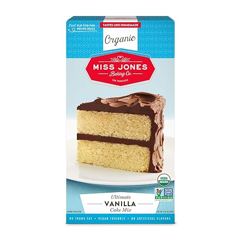 Miss Jones Baking Organic Cake Mix, Vanilla (Pack of 1)