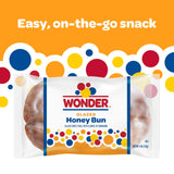 Wonder Glazed Honey Bun, Individually Wrapped Pastry Snack, 4 oz