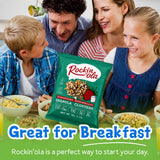 Rockin'Ola Granola Clusters, Quick Breakfast Snack, Allergen Free, No Artificial Flavors, Colors or Preservatives, On-The-Go Healthy Snack Packets (25