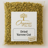 Organic Bio Herbs-Premium Organic Dried Yarrow Flowers - Non-GMO, Sustainably Sourced Herbal Infusion for Teas, Tinctures & DIY Skincare - Handpicked