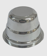 Pooja Bazar Disposable Plastic Katori for Party Thali Plates - Silver (100 Pack)