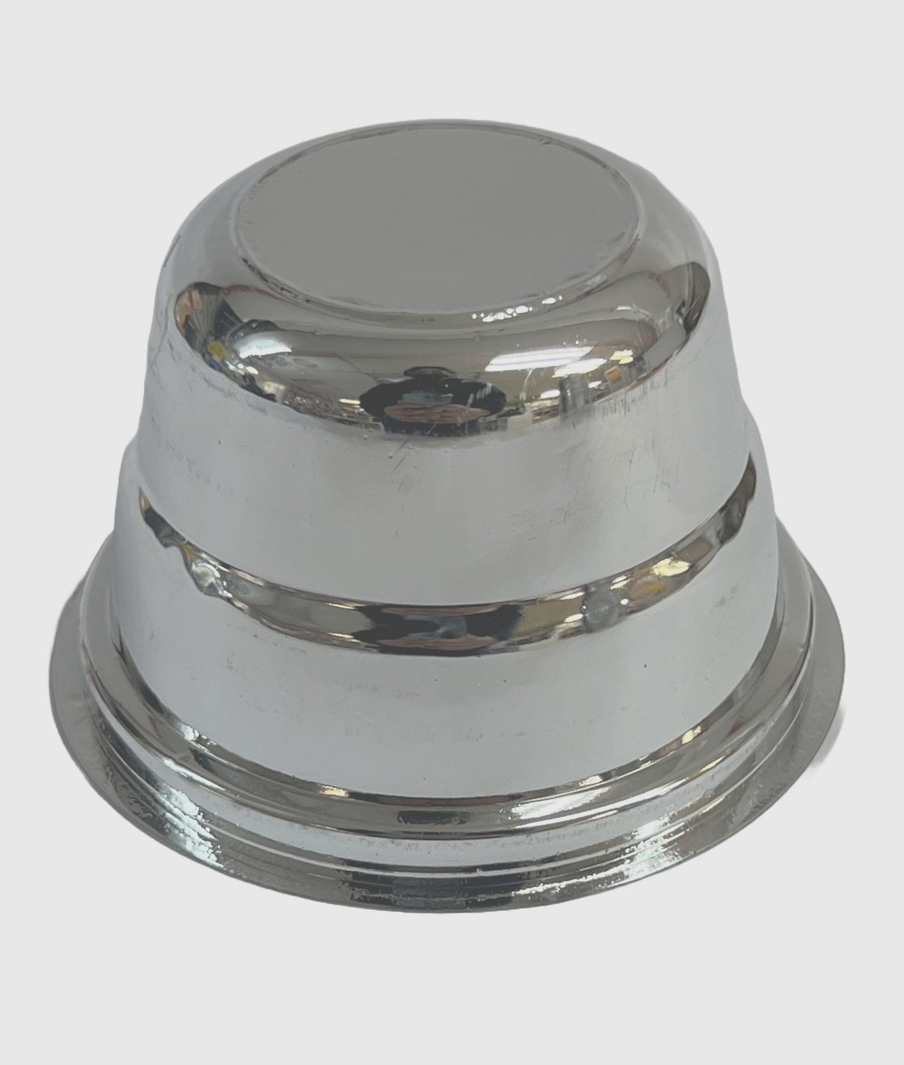 Pooja Bazar Disposable Plastic Katori for Party Thali Plates - Silver (100 Pack)