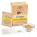 Herbal Cup Ayurveda Ginger Tea, No Caffeine Organic Herbal Teas (Organic Lemon Hibiscus, 16 Count (Pack of 6))