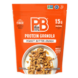 PBfit Peanut Butter Crunch Protein Granola, 15g Plant-Based Protein, Made with Whole Grain Oats and Chia Seeds, Gluten Free, for Protein Snacks