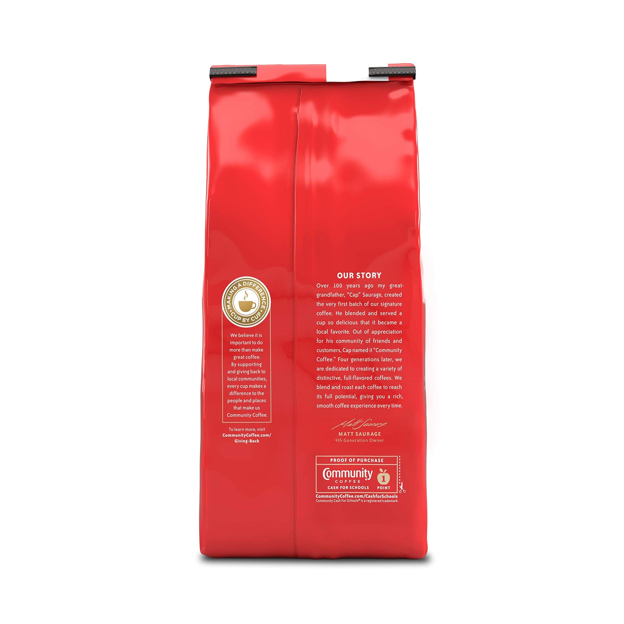 Community Coffee French Roast Dark Roast Ground 12 oz 3 ct Gable Top 12 Ounce (Pack of 3)