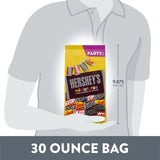 HERSHEY'S Miniatures Assorted Chocolate Candy Party Pack, 30 oz