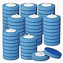 VegStow 64 Count Disposable Toilet Brush Heads (8 Bags of 8), Toilet Bowl Wand Refills for Bathroom Cleaning, Heavy-Duty Scrubbing Pads, Not