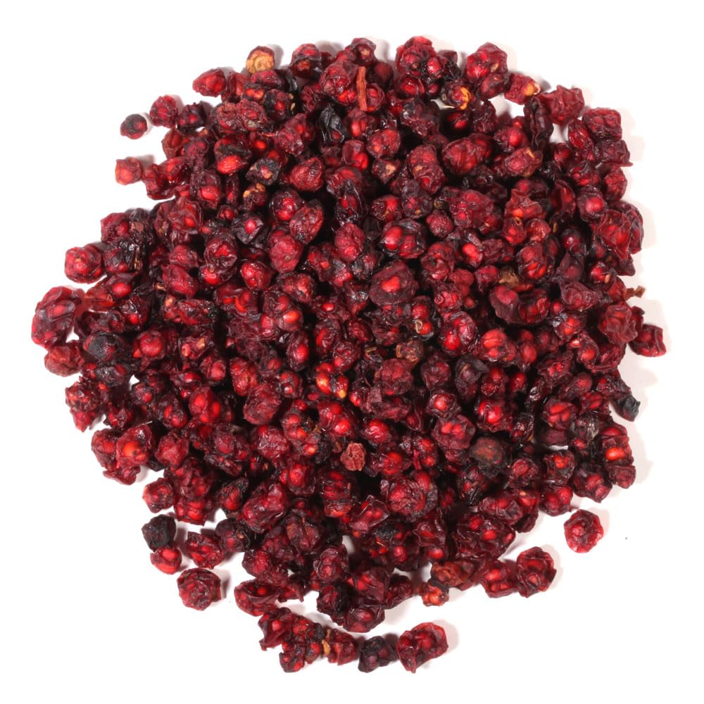 EidolonGreen [China Medicinal Herb] Dried Schisandra Berries (Schisandra/Wuweizi/???) - 100% Natural Five-Flavor Fruit Herbal Tea, 3 oz (88g)