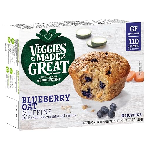 Veggies Made Great, Blueberry Oat Muffins, 12 Ounce