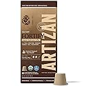Artizan Organic Turkey Tail Mushroom Coffee Pods for Nespresso Original Line | Half-Caff | Daily Defense + Gut Health | 10 Compostable Espresso