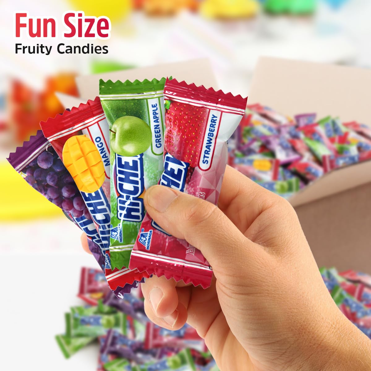 Hi Chew Candy Bulk 2lb Pack - Candy Variety Pack - Japanese Snacks with Four Delicious Flavors - For The Perfect Party - Ideal For Friends and Family