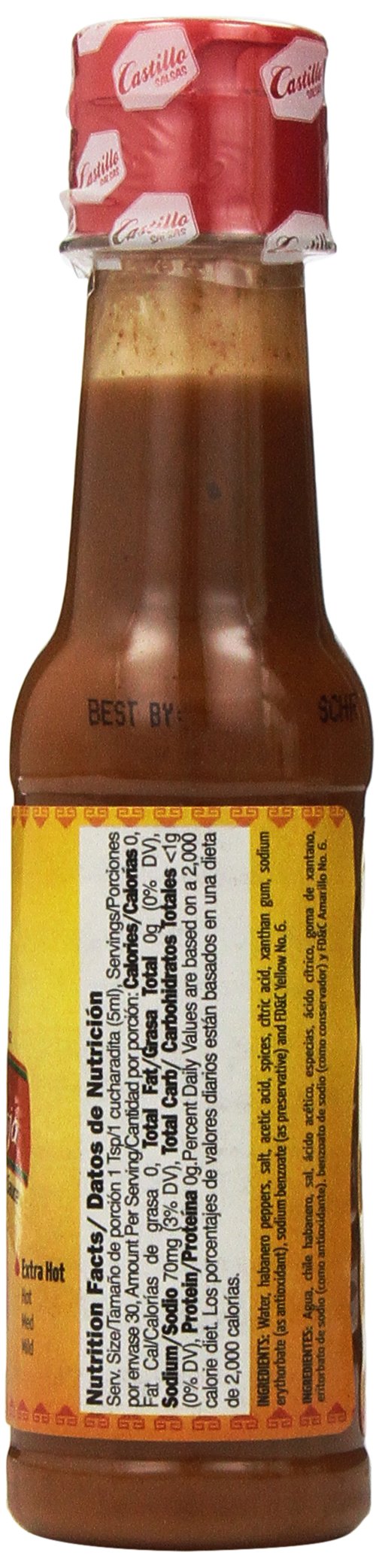 Castillo Habanero Hot Sauce Red, 5 oz