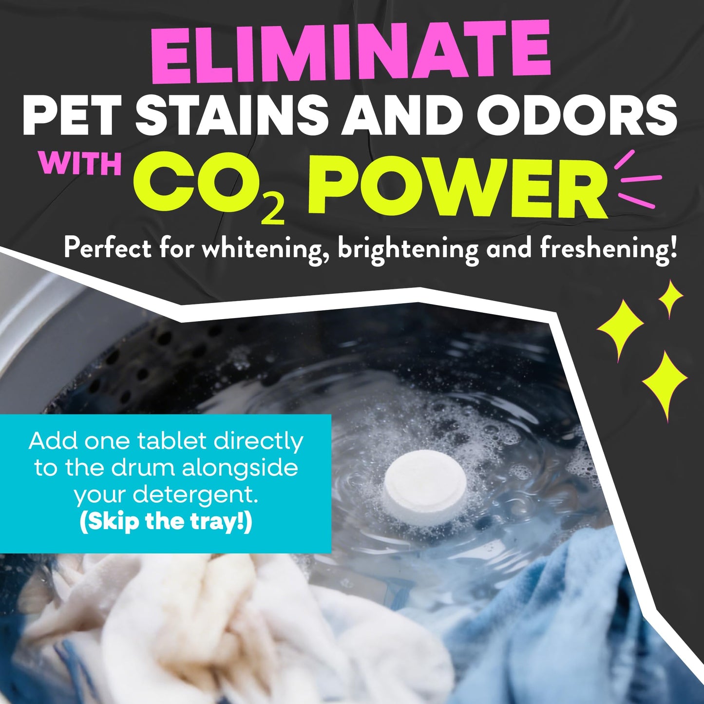 Jackson Galaxy Wash Meowt! - Stain & Odor Removing Pet Laundry Detergent - Non-Toxic CO2 Based Laundry Booster & Odor Remover - Effective for Cleaning