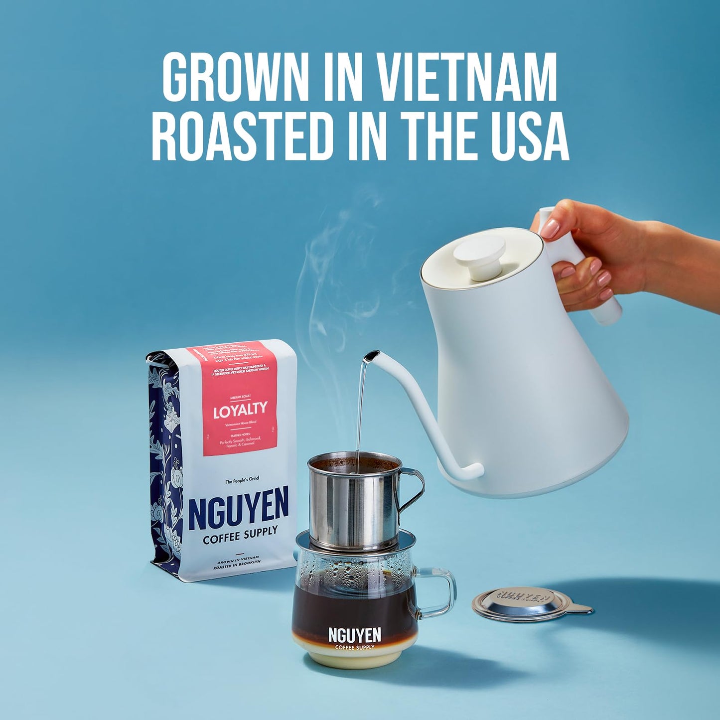 Nguyen Coffee Supply - Loyalty Signature Robusta & Arabica Blend: Medium Roast Premium Ground Coffee Beans, Vietnamese Single Origin, Direct Trade