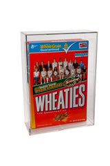 THE ORIGINAL BALLQUBE Cereal Box Display Case, Square Clear 18 Ounce Wheaties Box Display Holder Memorabilia Display Case & Storage Sports