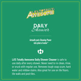 La's Totally Awesome Daily Shower Cleaner Spray, For Showers, Tubs and more, Plant-Derived Formula, 32 Fl Oz (Pack of 4)