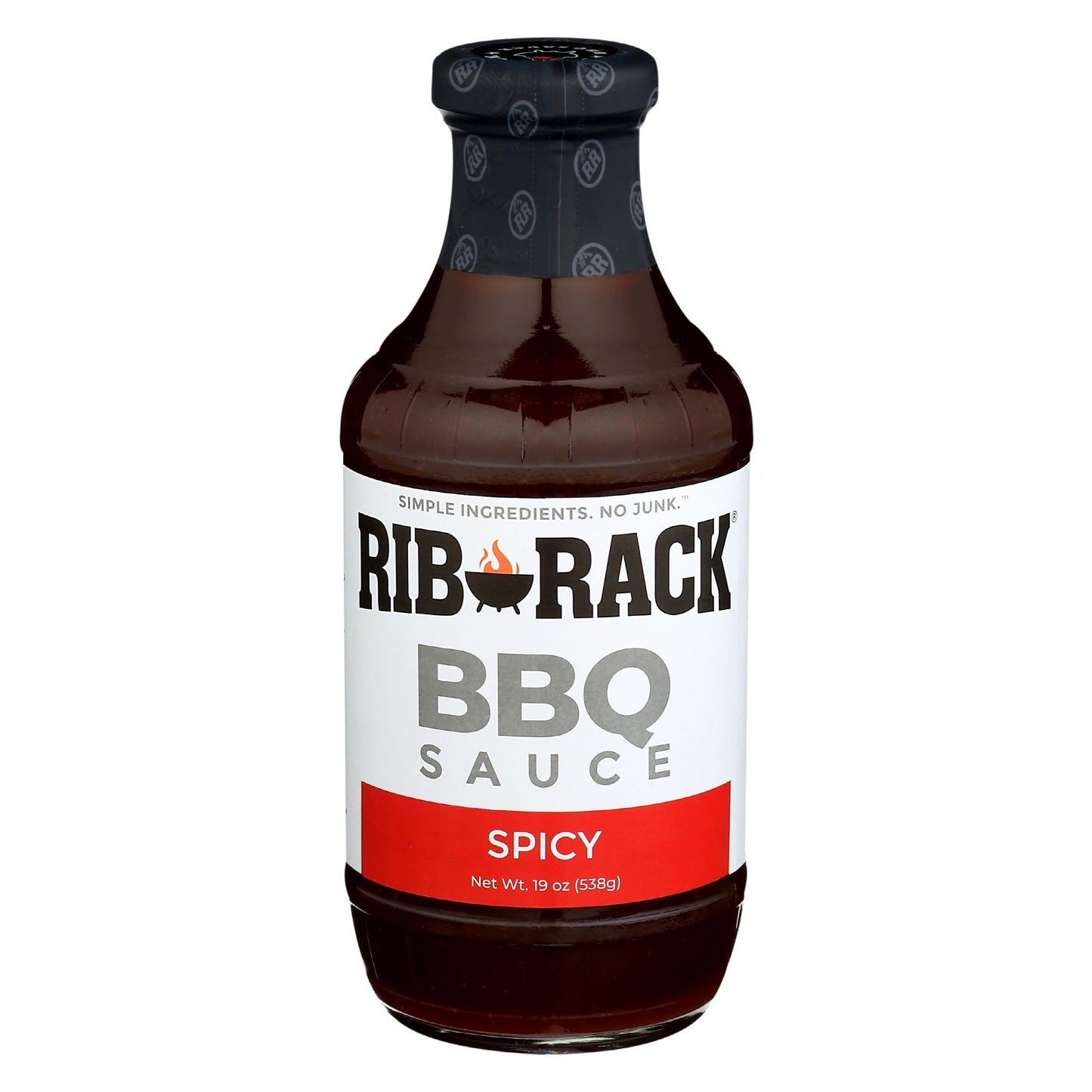 Rib Rack Hot Cayenne BBQ Sauce, 19 OZ