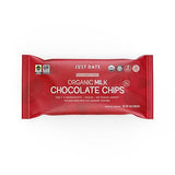 Just Date Organic Date Sweetened Milk Chocolate Chips / 35% Cacao/Vegan/No Sugar Added/Only 4 Ingredients/Low Glycemic Index / 8 Oz