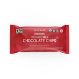 Just Date Organic Date Sweetened Milk Chocolate Chips / 35% Cacao/Vegan/No Sugar Added/Only 4 Ingredients/Low Glycemic Index / 8 Oz