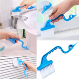 Broom and Dustpan Tweezers Tongs Cleaning Brushes Groove Gap Clean Tool Set 4 Pcs Kitchen Cleaning Brushes mini Kit Multipurpose Small Set for Home