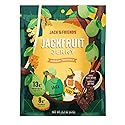 Jack & Friends Jackfruit Jerky Ginger Teriyaki - Plant Based Vegan Jerky Snack, Healthy Meatless Jerky Alternative Made from Jackfruit, 13g Protein