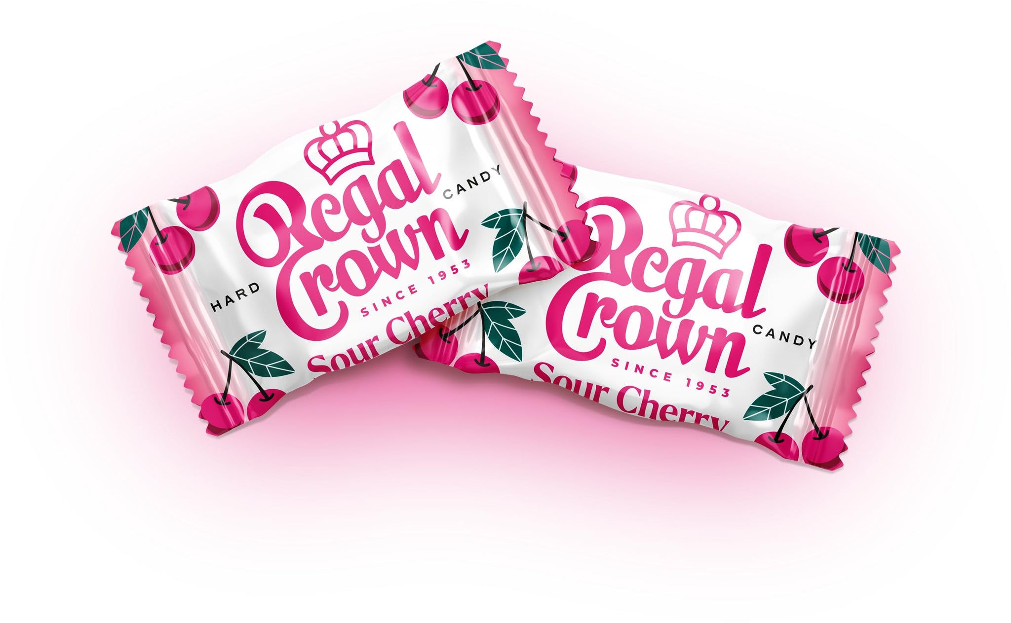 Regal Crown Sour Cherry Candy | Traditional Sour Cherries Candy | Tart and Tangy Old Fashioned Sour Cherry Hard Candy Brought To You By Iconic Candy |