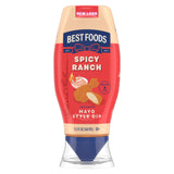 Best Foods Spicy Ranch Chicken Tender Mayonnaise Style Dip Spicy Ranch Delicious Flavor No Artificial Flavors 11.5 Fl Oz