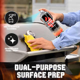 Woodeze Grease and Wax Remover Spray for Stoves and Auto Body | Multi-Surface Cleaner for Kitchen Appliances and Cars | Panel Prep Solvent for Paint