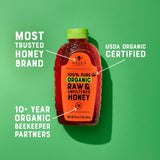 Nate's Organic 100% Pure, Raw & Unfiltered Honey - USDA Certified Organic - 16oz. Squeeze Bottle