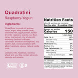 Loacker Quadratini Raspberry Yogurt Wafer Cookies LARGE - 30% Less Sugar - Premium Crispy Bite Size Wafers - LARGE Pack of 6