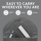 Flint Classic White Retractable Mini Lint Roller with 30 Extra Sticky Sheets, Small and Portable Lint Roller, Ideal Pet Hair Remover, Travel Lint