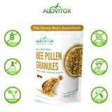 Alovitox Bee Pollen Granules 16 Oz | 100% Pure, Fresh Raw Bee Pollen | Superfood Packed Bee Pollen with Antioxidant, Protein, Vitamins & More |