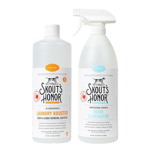 Skout's Honor Laundry Booster Bundle - Plant-Powered Formula for Pet Bedding, Clothing, and Washable Pee Pads - Eco-Friendly & Cruelty-Free