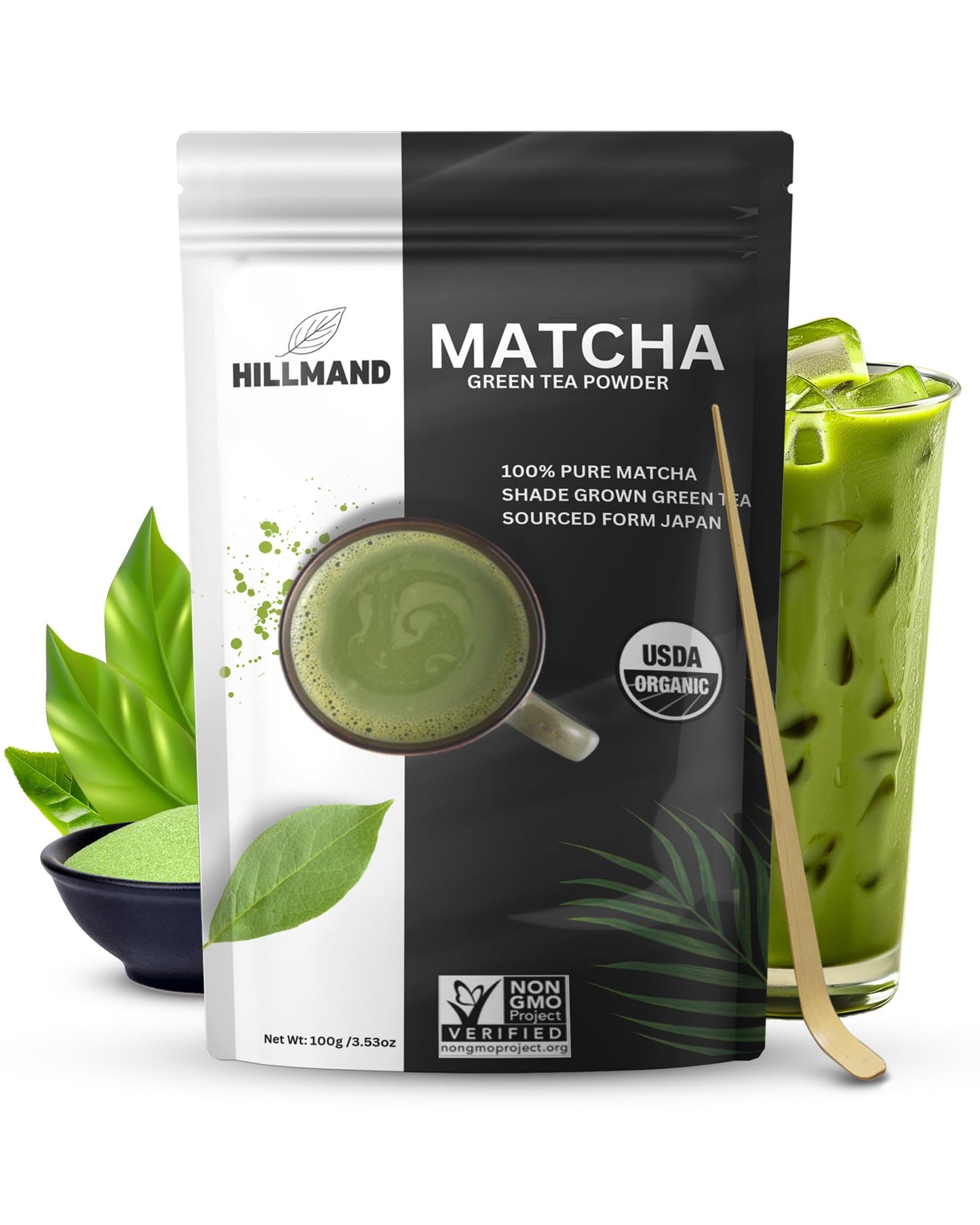 Macha Latte Powder - 3.53oz Pack of 1 - Organic Unsweetened Matcha - Carefully Stored Green Superfood