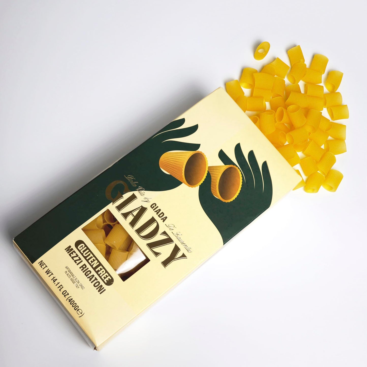 Giadzy by Giada De Laurentiis 3 Pack Gluten Free Variety Pasta - includes Caserecce, Taccole & Mezzi Rigatoni- Made in Italy, Artisanal, Clean