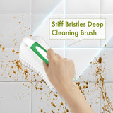 Amazer Scrub Brush for Cleaning Comfort Grip Shower Scrubber Stiff Bristles with Handle Heavy Duty Cleaner Brush for Tub Sink Carpet Floor - Pack of 2