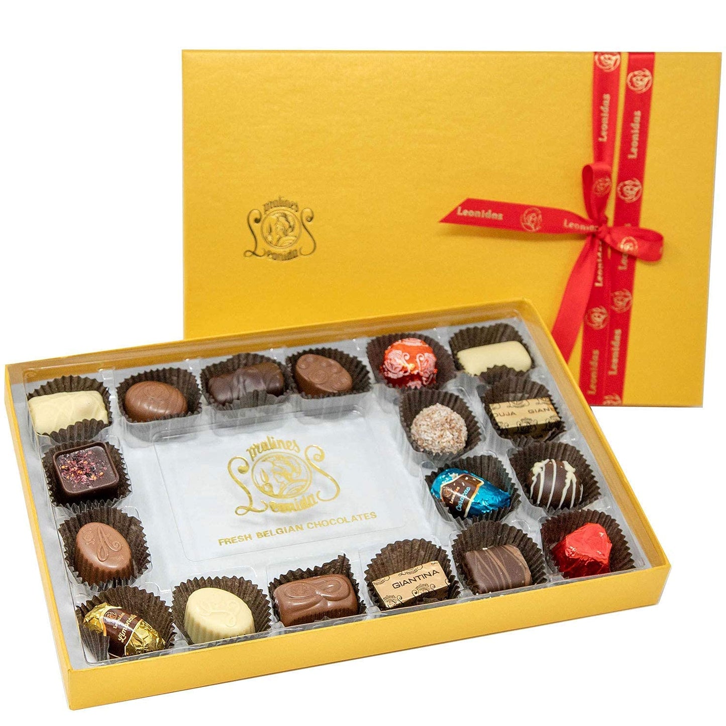 Leonidas Belgian Chocolate Rectangular Gift Box - 18 pcs. - Belgium Assorted Chocolate Rectangular Box Gourmet Gift