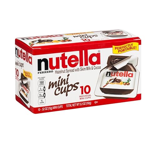 Nutella Hazelnut Spread Mini Cups - 10 Cups