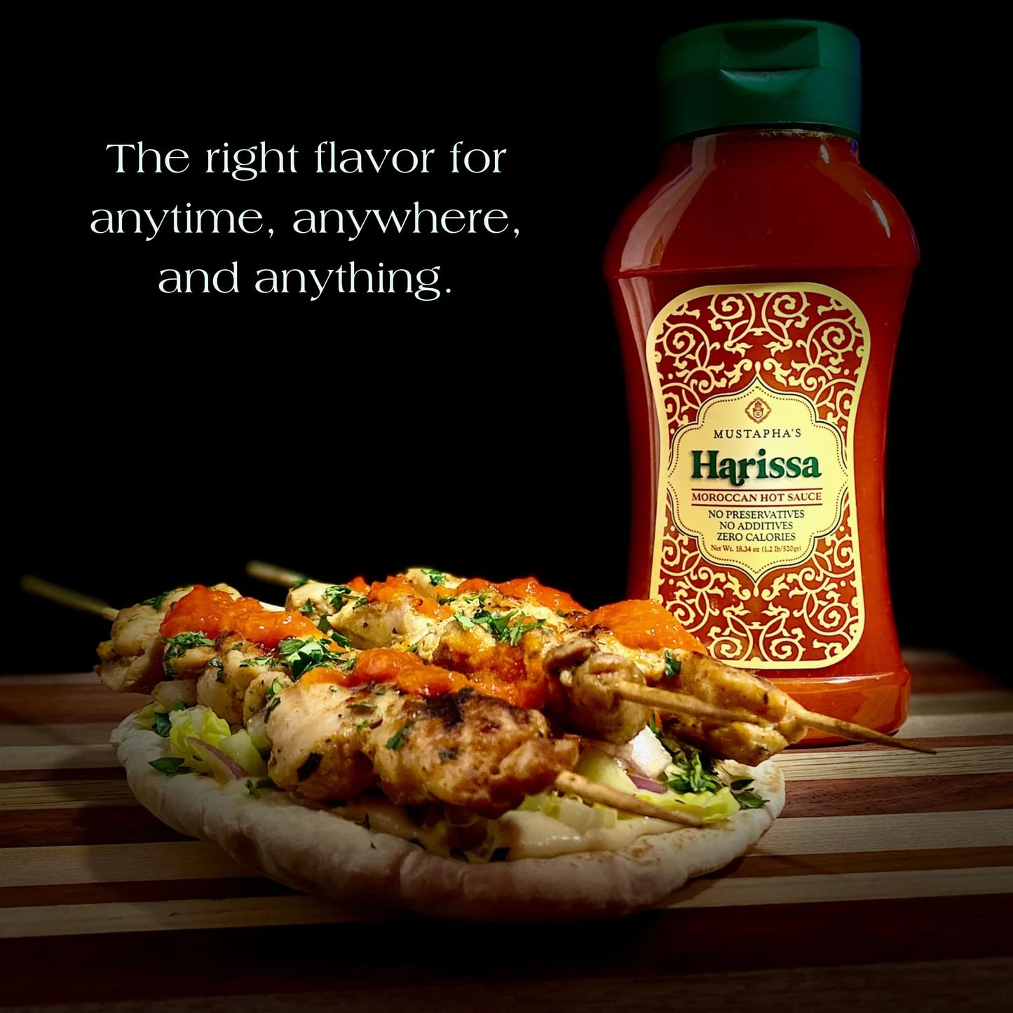 Mustapha’s Harissa Hot Sauce - North African Hot Pepper Paste, No Sugar, Preservative-Free, Non-GMO, Vegan, Paleo & Keto Friendly, Perfect