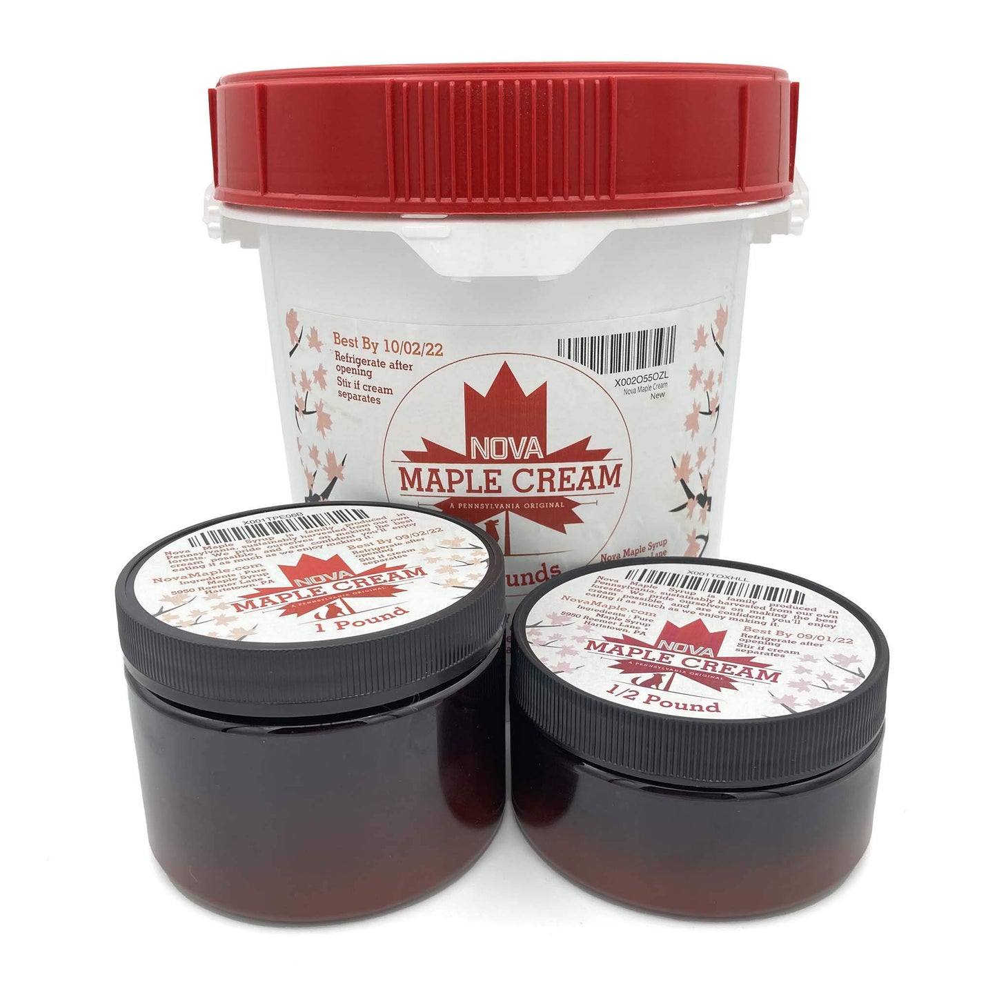 Nova Maple Cream - Pure Grade-A Maple Cream Butter Spread (7 Pounds)