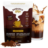 Dodjivi Organic Mushroom Coffee Instant Packets, Arabica Coffee Powder with Reishi mushroom, Lion's mane, Chaga,Turkey Tail for Better Focus, Energy