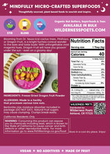 Wilderness Poets Freeze Dried Dragon Fruit Powder - Pink Pitaya (Pitahaya) 3.5 Ounce