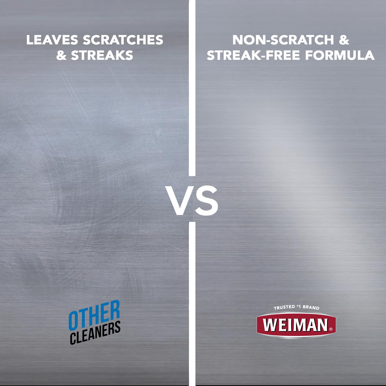 Weiman Stainless Steel Cleaner & Polish Kit, 2 Wipes & Cloth, Anti-Fingerprint, Removes Grease, Water Spots, Streaks & Residue, Polishing Cleaner Safe