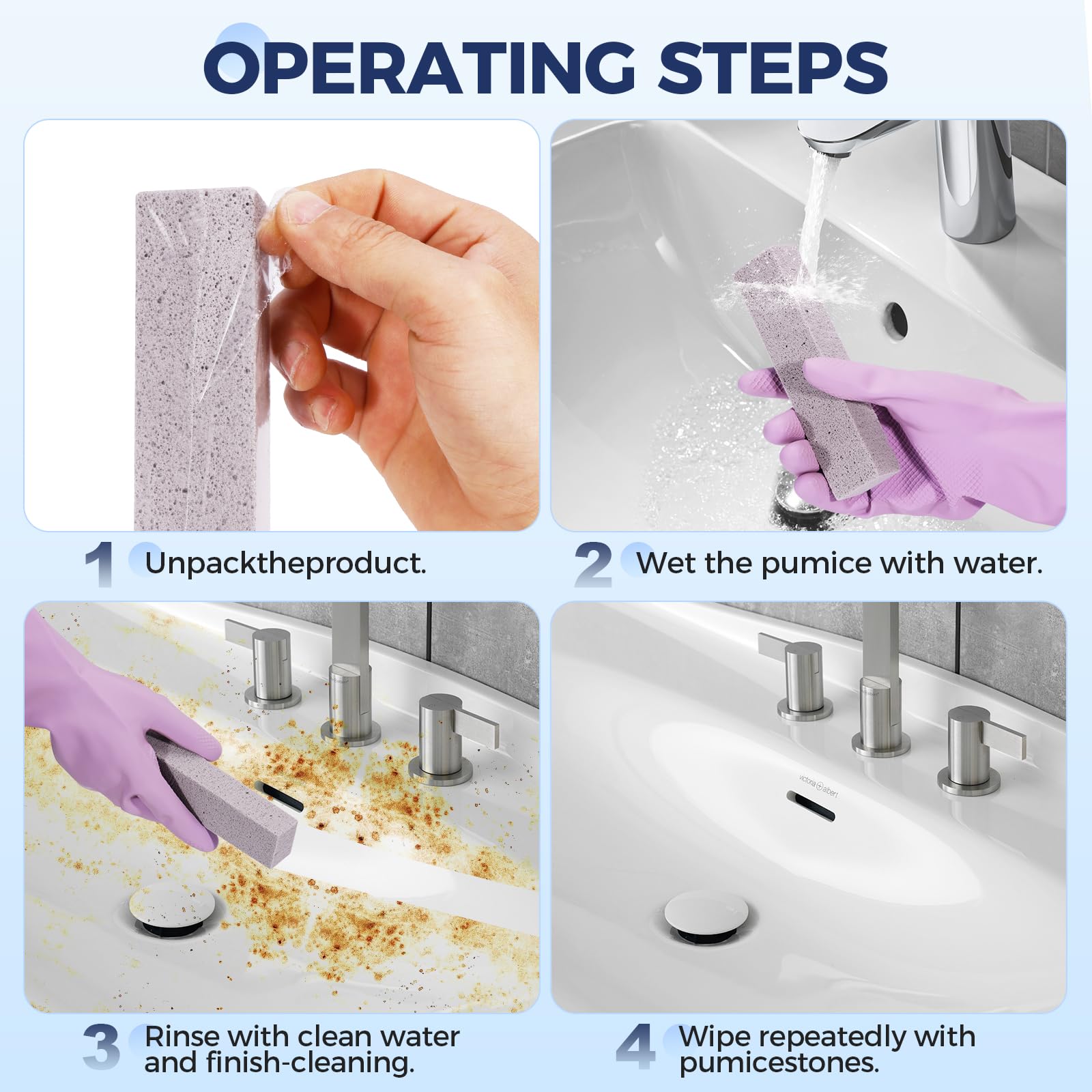 21 Pack Pumice Stone for Toilet Bowl Cleaning, Powerfully Cleans Hard Water Rings, Suitable for Cleaning Toilet, Bathtubs, Pool, Sinks and Grill
